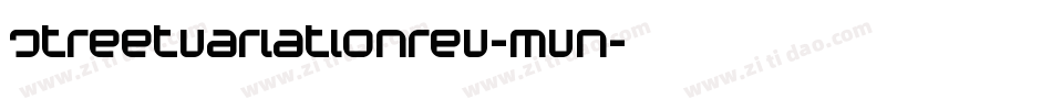 StreetVariationRev-Mvn字体转换