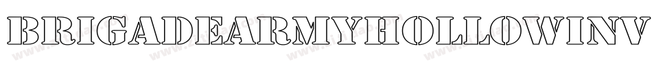 BrigadeArmyHollowInverse-rV99字体转换