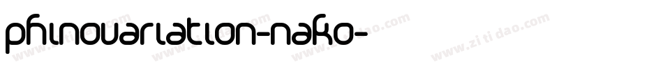 PhinoVariation-nAKO字体转换