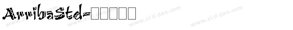 ArribaStd字体转换