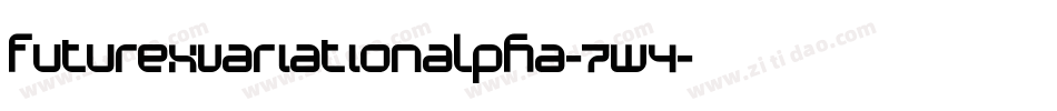 FuturexVariationAlpha-7w4字体转换