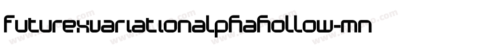 FuturexVariationAlphaHollow-mn5字体转换