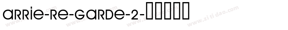 Arrie-re-Garde-2字体转换