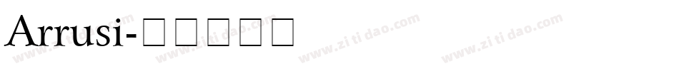 Arrusi字体转换