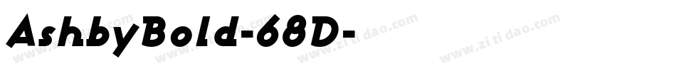 AshbyBold-68D字体转换