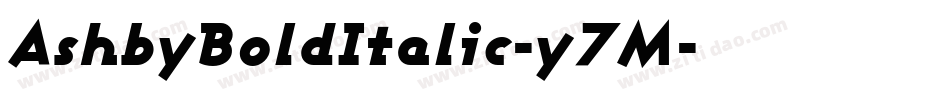 AshbyBoldItalic-y7M字体转换
