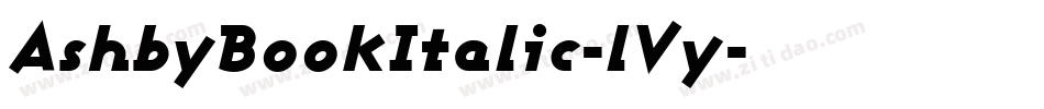 AshbyBookItalic-lVy字体转换
