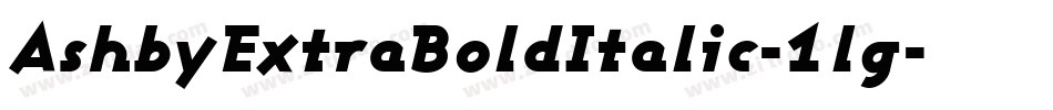 AshbyExtraBoldItalic-1lg字体转换