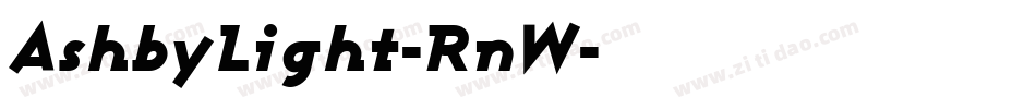 AshbyLight-RnW字体转换