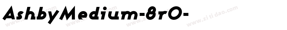 AshbyMedium-8r0字体转换