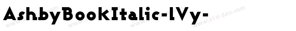 AshbyBookItalic-lVy字体转换