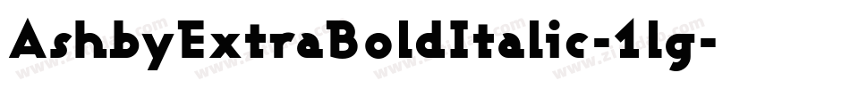 AshbyExtraBoldItalic-1lg字体转换