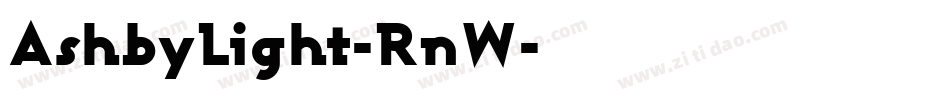 AshbyLight-RnW字体转换