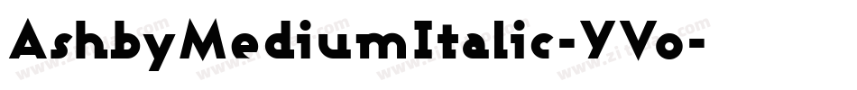 AshbyMediumItalic-YVo字体转换