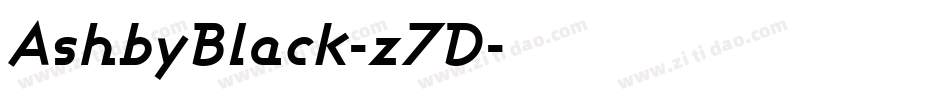 AshbyBlack-z7D字体转换