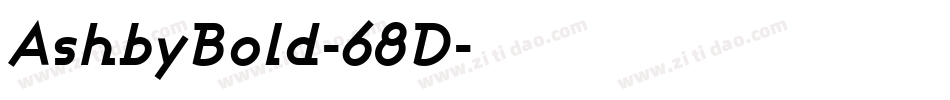 AshbyBold-68D字体转换