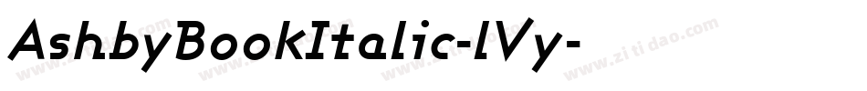 AshbyBookItalic-lVy字体转换
