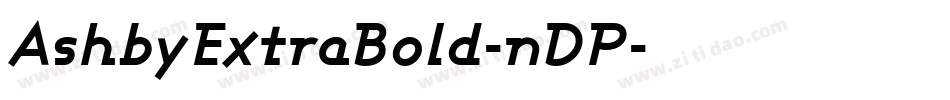 AshbyExtraBold-nDP字体转换