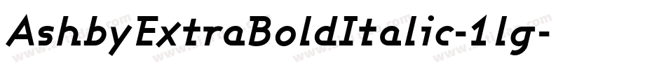 AshbyExtraBoldItalic-1lg字体转换