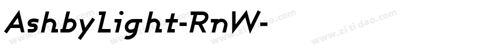 AshbyLight-RnW字体转换