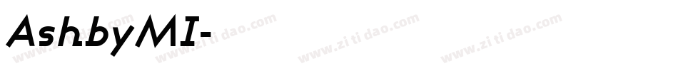 AshbyMI字体转换