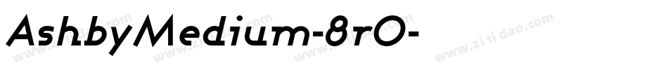 AshbyMedium-8r0字体转换