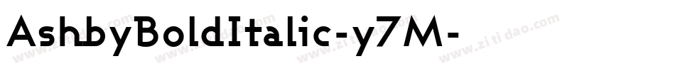 AshbyBoldItalic-y7M字体转换