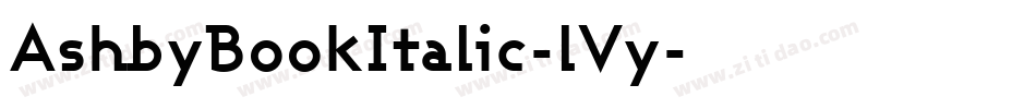 AshbyBookItalic-lVy字体转换