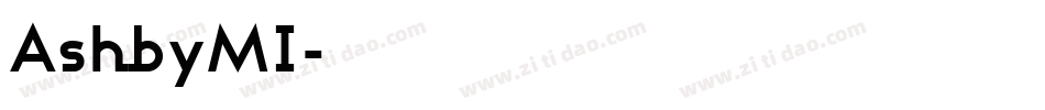 AshbyMI字体转换