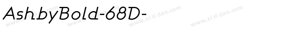 AshbyBold-68D字体转换