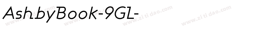 AshbyBook-9GL字体转换