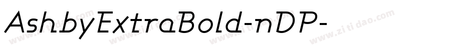 AshbyExtraBold-nDP字体转换