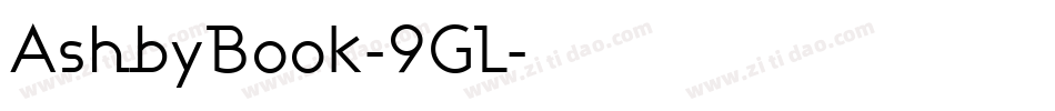 AshbyBook-9GL字体转换