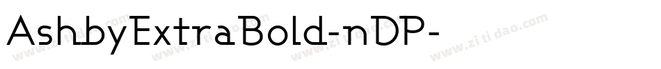 AshbyExtraBold-nDP字体转换