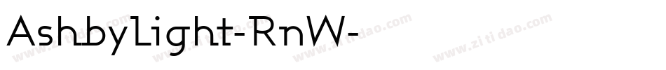 AshbyLight-RnW字体转换