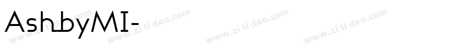 AshbyMI字体转换