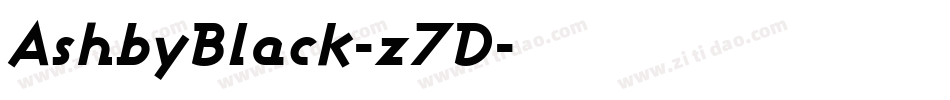 AshbyBlack-z7D字体转换