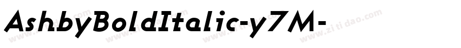 AshbyBoldItalic-y7M字体转换