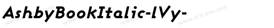 AshbyBookItalic-lVy字体转换