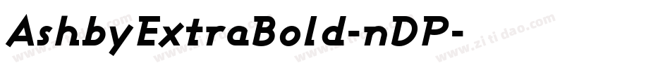 AshbyExtraBold-nDP字体转换