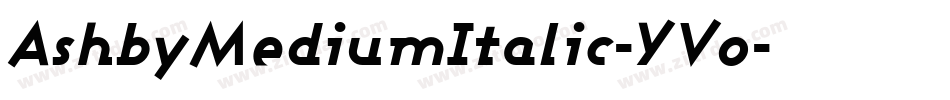 AshbyMediumItalic-YVo字体转换