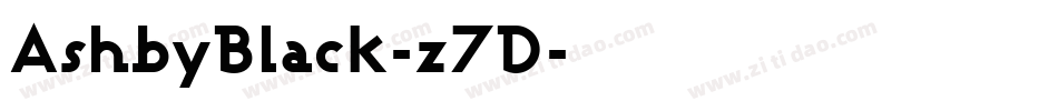 AshbyBlack-z7D字体转换