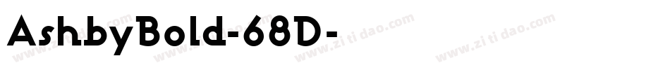 AshbyBold-68D字体转换