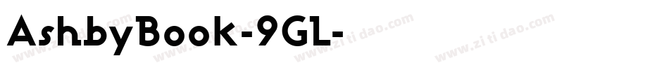 AshbyBook-9GL字体转换