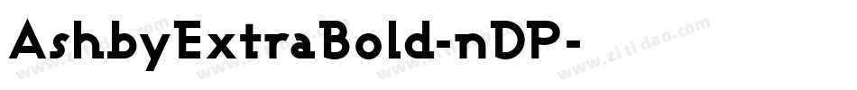 AshbyExtraBold-nDP字体转换
