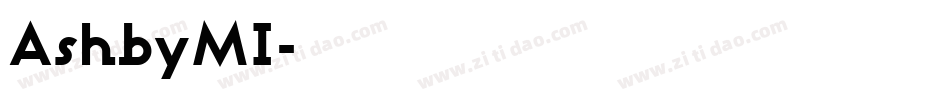 AshbyMI字体转换