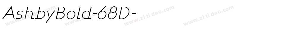AshbyBold-68D字体转换