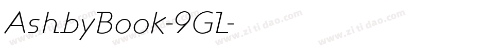 AshbyBook-9GL字体转换