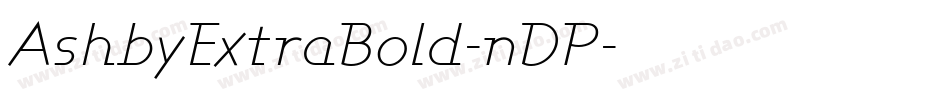 AshbyExtraBold-nDP字体转换