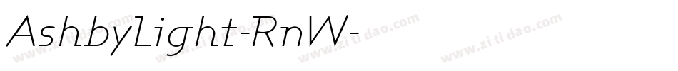 AshbyLight-RnW字体转换